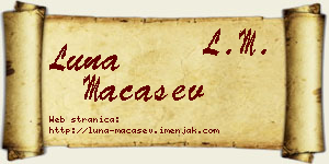 Luna Maćašev vizit kartica
